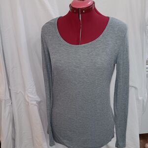 Mossimo Supply Co. Heather Gray Long Sleeve Top